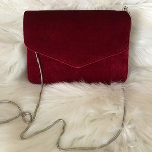 Velvet Red Purse | Bag | Clutch